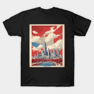 Charlotte North Carolina United States of America Tourism Vintage Poster T-Shirt